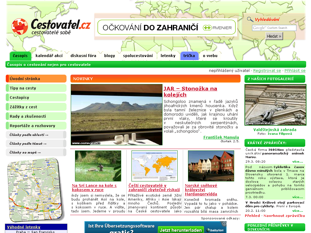 Cestovatel.cz 2012
