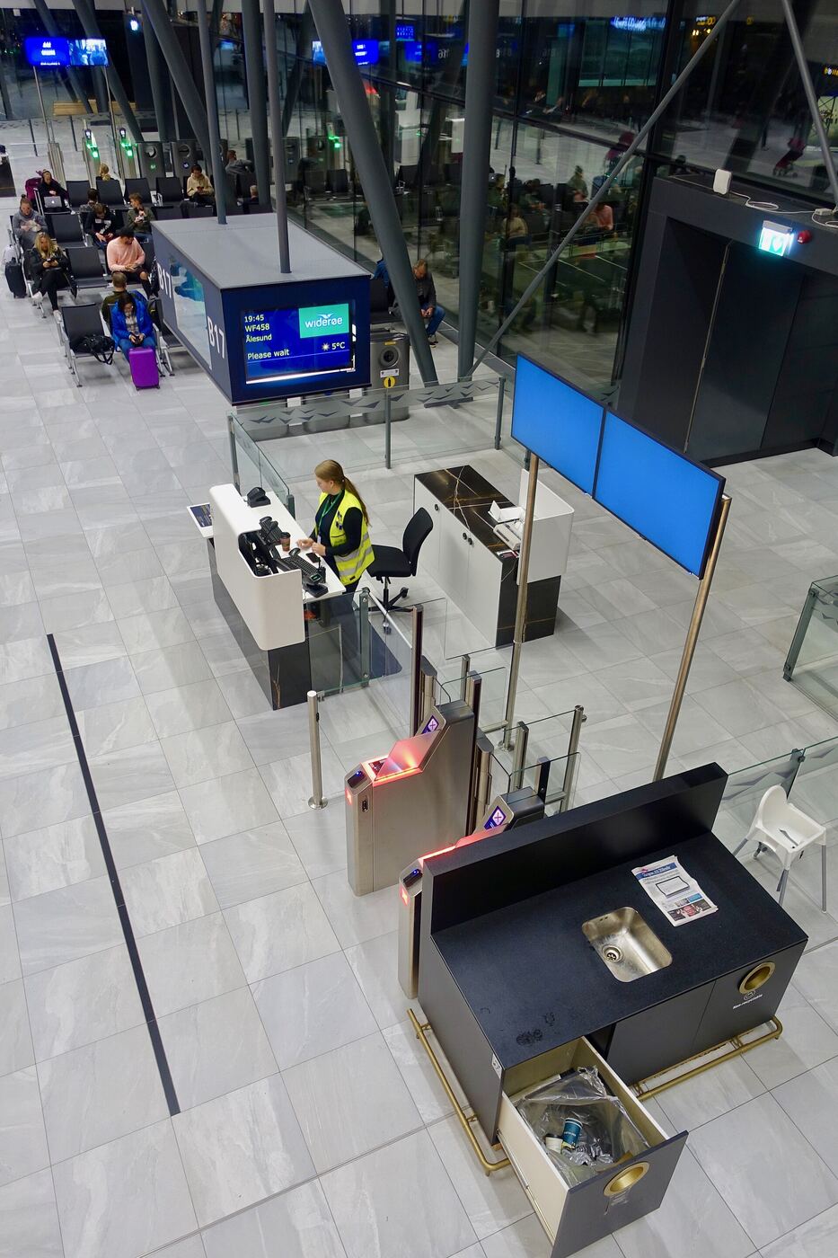 passport boarding pass hands